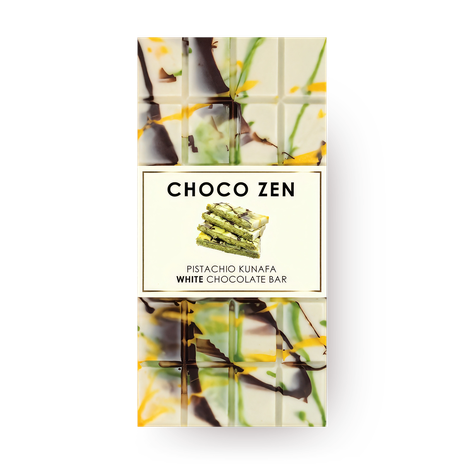 Шоколад белый Дубайский Choco Zen фисташковая начинка