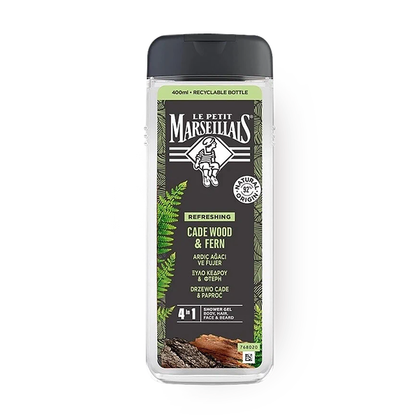 Гель для душа мужской Le Petit Marseillais можжевельник и экстракт папоротника