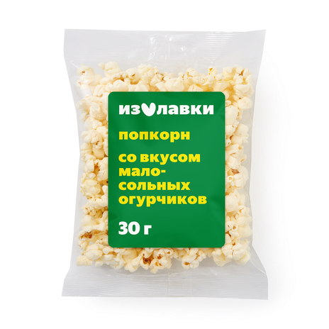 Попкорн «Из Лавки» со вкусом малосольных огурчиков