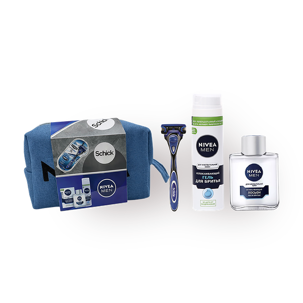 Набор подарочный Schick&Nivea Man 3 в 1