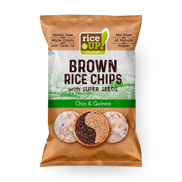 Чипсы рисовые RiceUp! с супер-семенами чиа и киноа