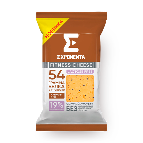 Сыр Exponenta Fitness Cheese кунжут-лён 19%