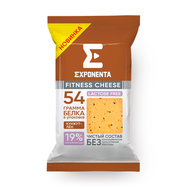 Сыр Exponenta Fitness Cheese кунжут-лён 19%