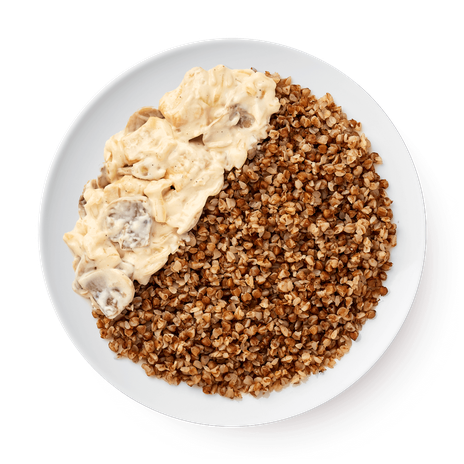 Курица с гречкой в грибном соусе Mfood.kz