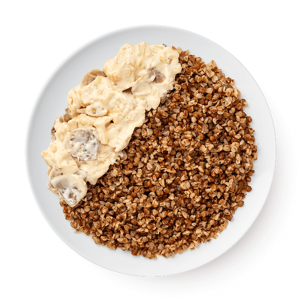 Курица с гречкой в грибном соусе Mfood.kz