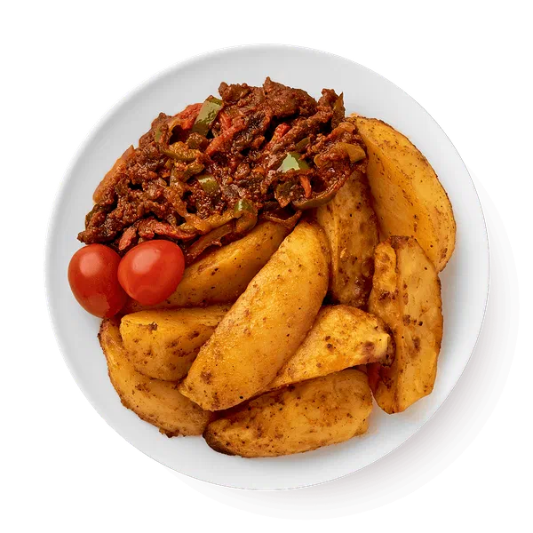 Говядина жареная с картофелем и овощами «Сегодня»