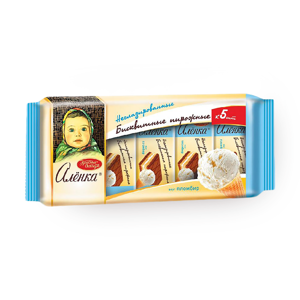 Пирожные бисквитные «Алёнка» Пломбир
