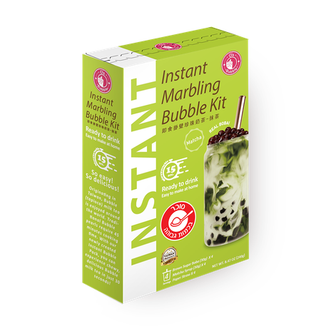 Instant marbling boba kit matcha