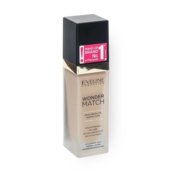 Тональная основа Eveline Wonder Match 35 Beige адаптирующая