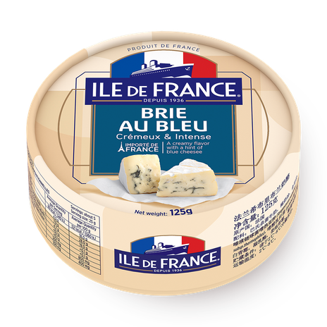 Сыр Lie de France Brie Au Bleu 28%