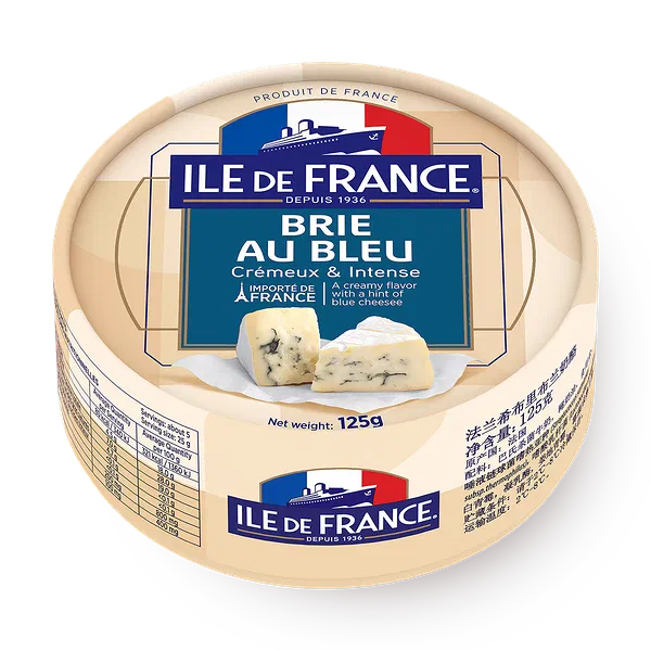 Сыр Lie de France Brie Au Bleu 28%