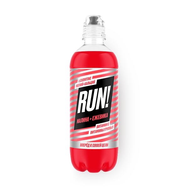 Напиток витаминизированный Run малина-еживика негазированный