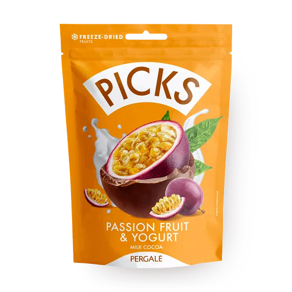 Маракуйя сублимированная Pergale кусочки в молочной какао-глазури