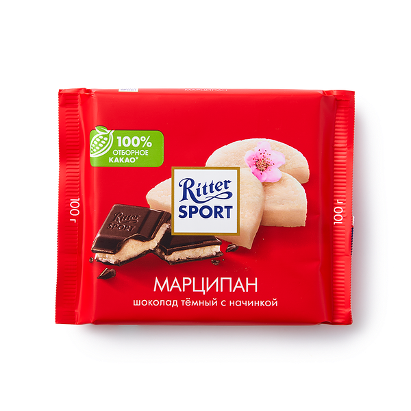 Шоколад тёмный Ritter Sport марци­пан