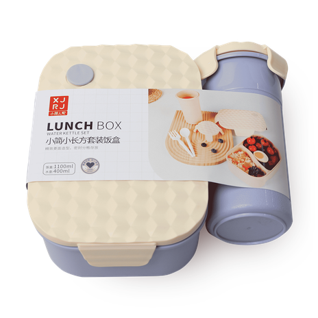 Ланч-бокс и термос XJRJ фиолетовый