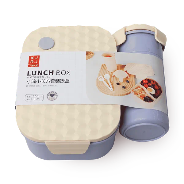 Ланч-бокс и термос XJRJ фиолетовый