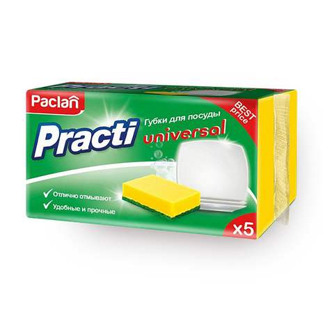 Губки для посуды Paclan Practi Universal