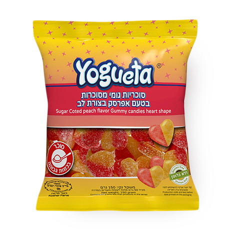 Yogueta SUGARED GUMMY PEACH HEART