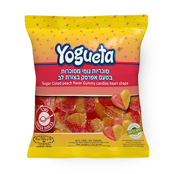 Yogueta SUGARED GUMMY PEACH HEART