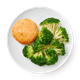 Котлета из лосося атлантического сёмги с брокколи Gastro Кitсhen