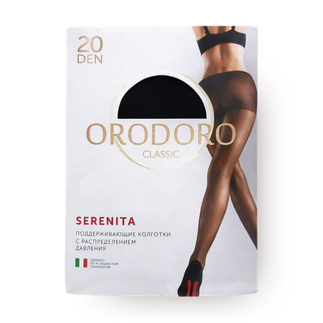 Колготки женские Orodoro Serenita 20 den цвет Nero размер 5