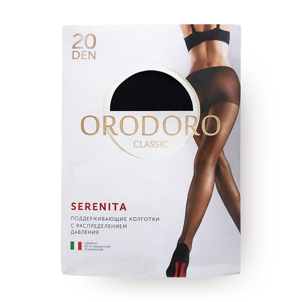 Колготки женские Orodoro Serenita 20 den цвет Nero размер 3