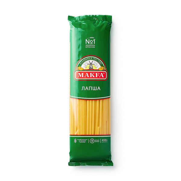 Лапша длинная Makfa