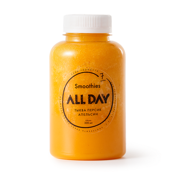 Смузи тыква, персик, апельсин All Day