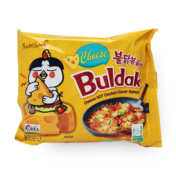Лапша Samyang Buldak Hot Chicken со вкусом курицы и сыра