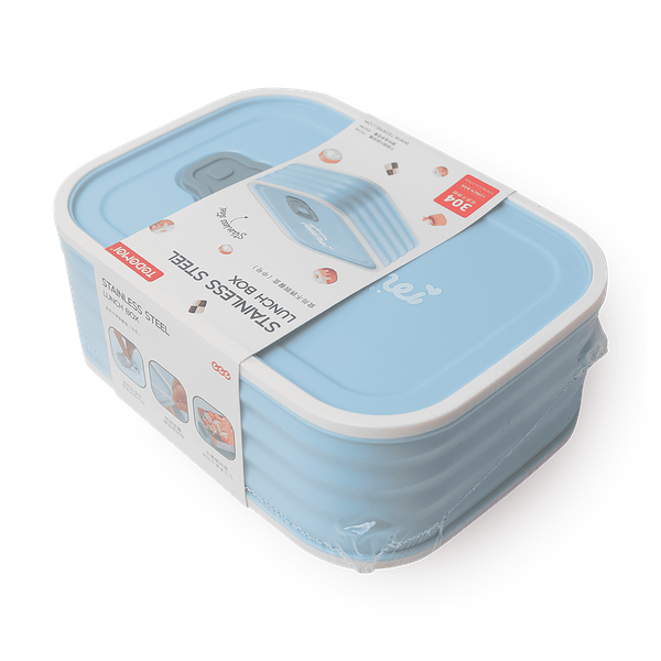 Контейнер пластиковый для еды Tedemei синий 1.5 л