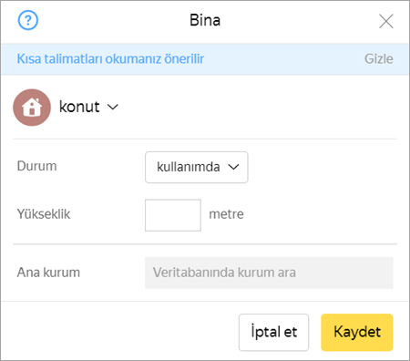 3 4 2 Bina Ozellikleri Belirleme Kurallari Yandex Map Editor Yardim