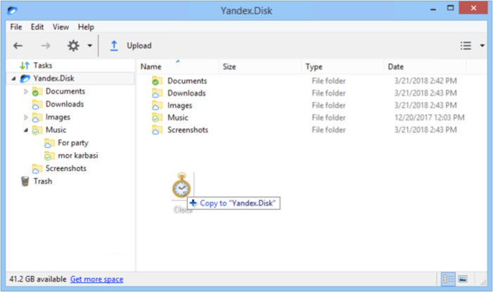 yandex.disk cloud storage
