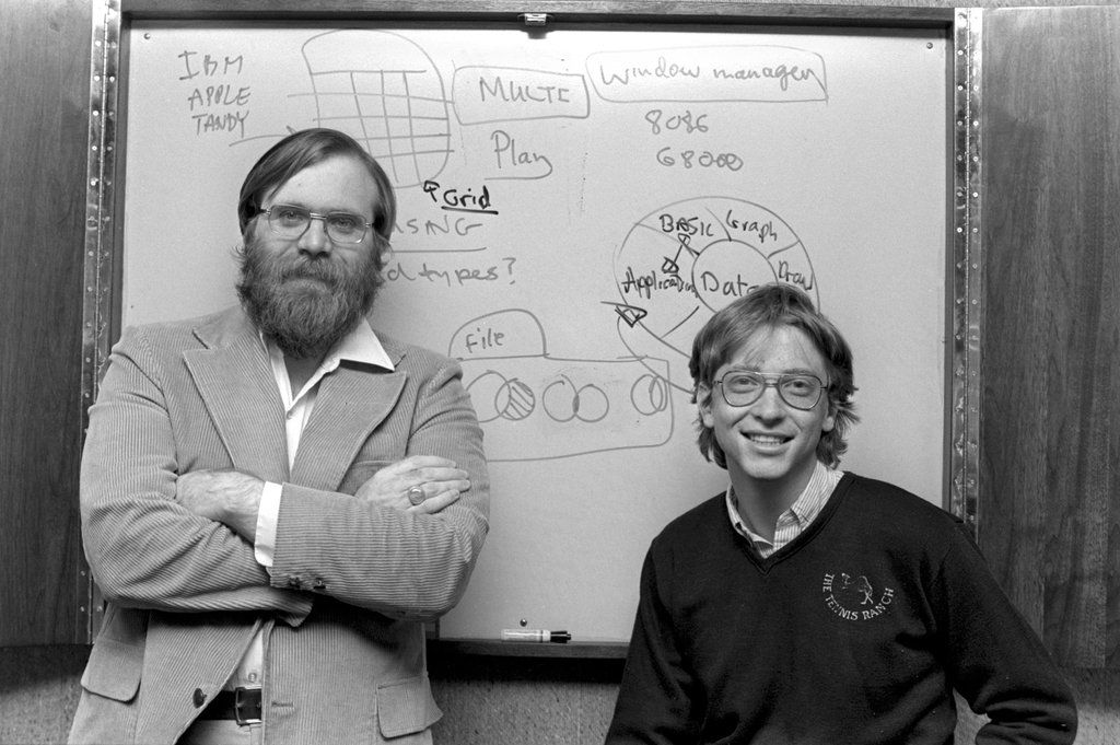 ​Билл Гейтс и Пол Аллен в 1982 году