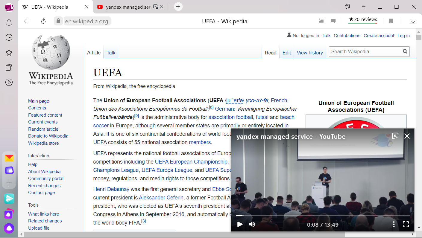 Playing Videos In Yandex Browser - Browser Beta. Reference Information