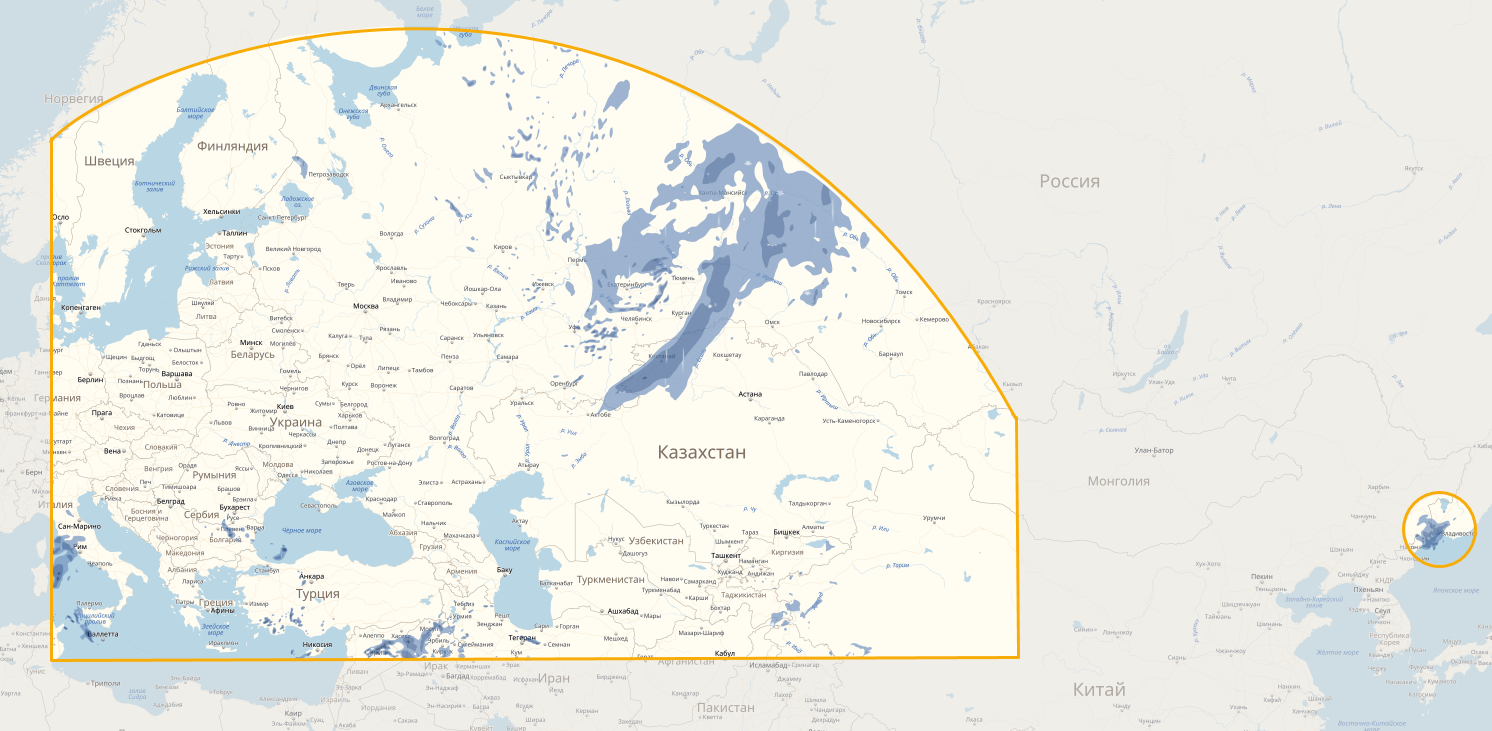 Карта осадков туринская слобода