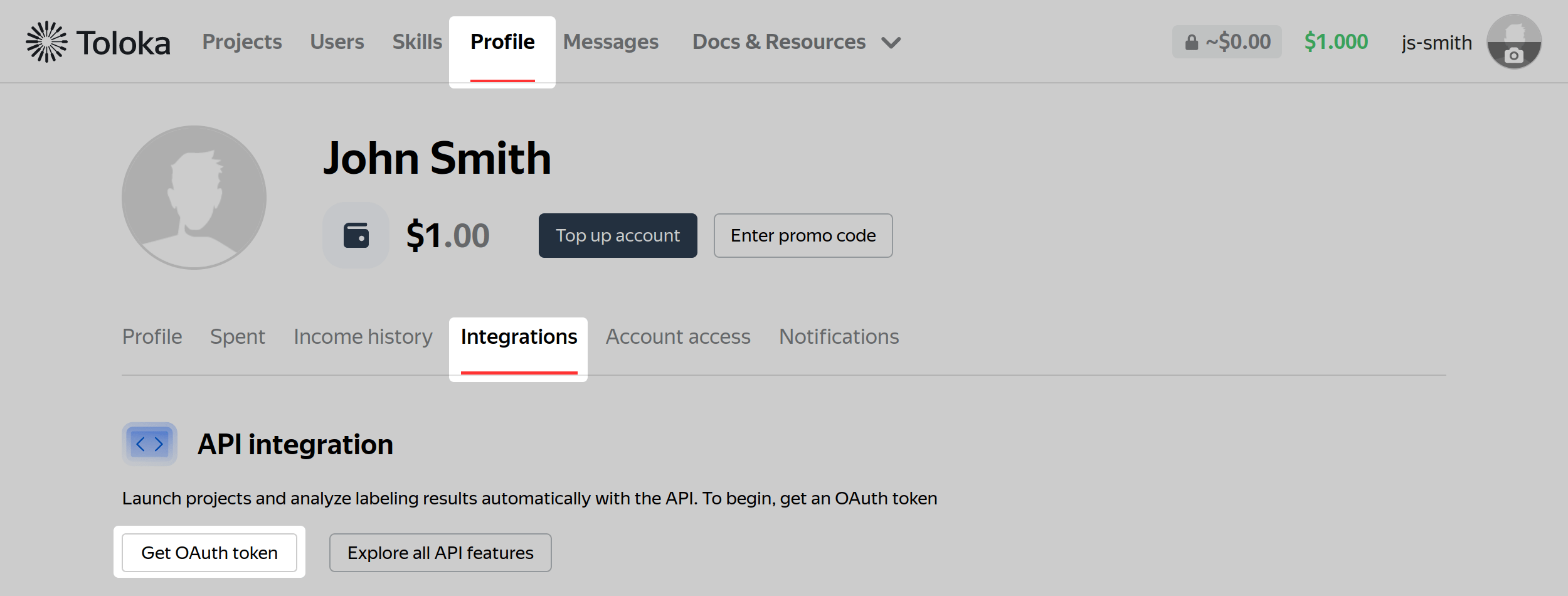 How to get an OAuth token