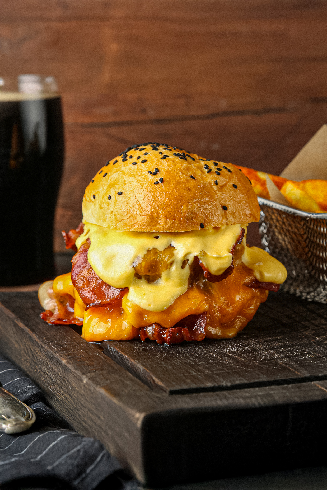 Cheese monster burger