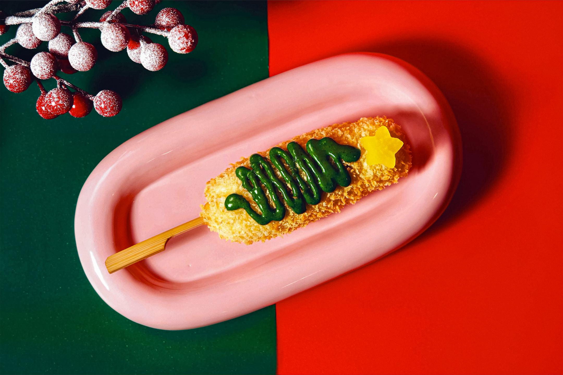 Christmas Corn dog