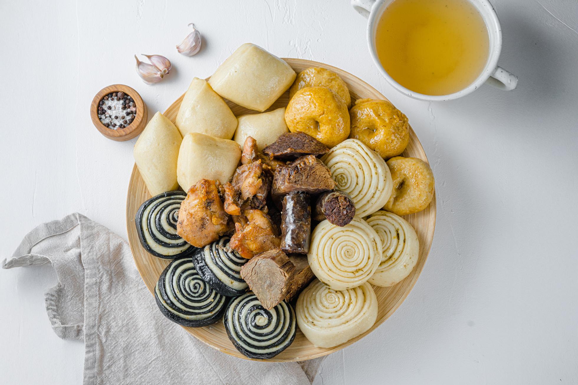 Хинкал с сушеной колбасой