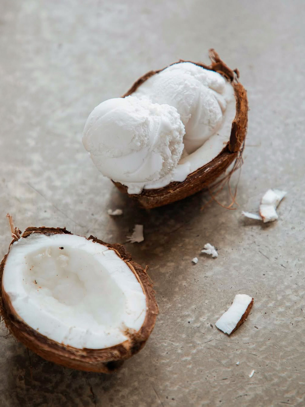Coconut ice cream