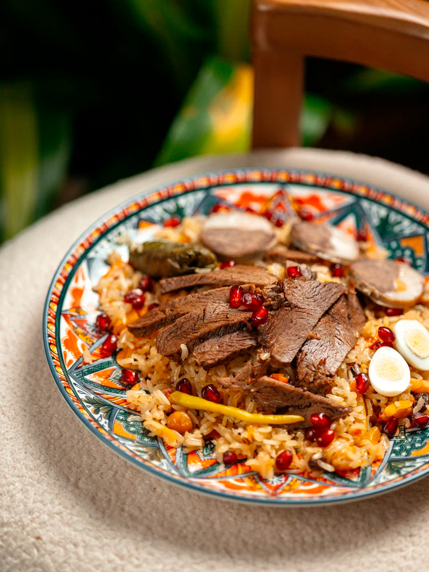 Samarkand pilaf with beef