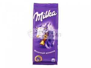 Milka на белом фоне