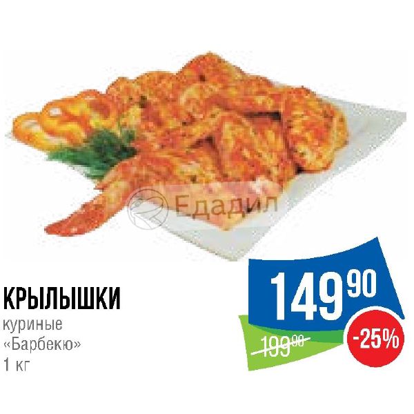 Крылья куриные барбекю технологическая карта