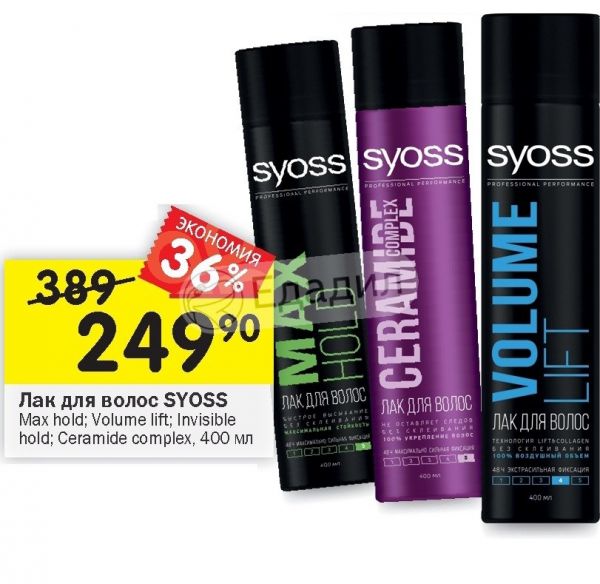 лак syoss max hold.
