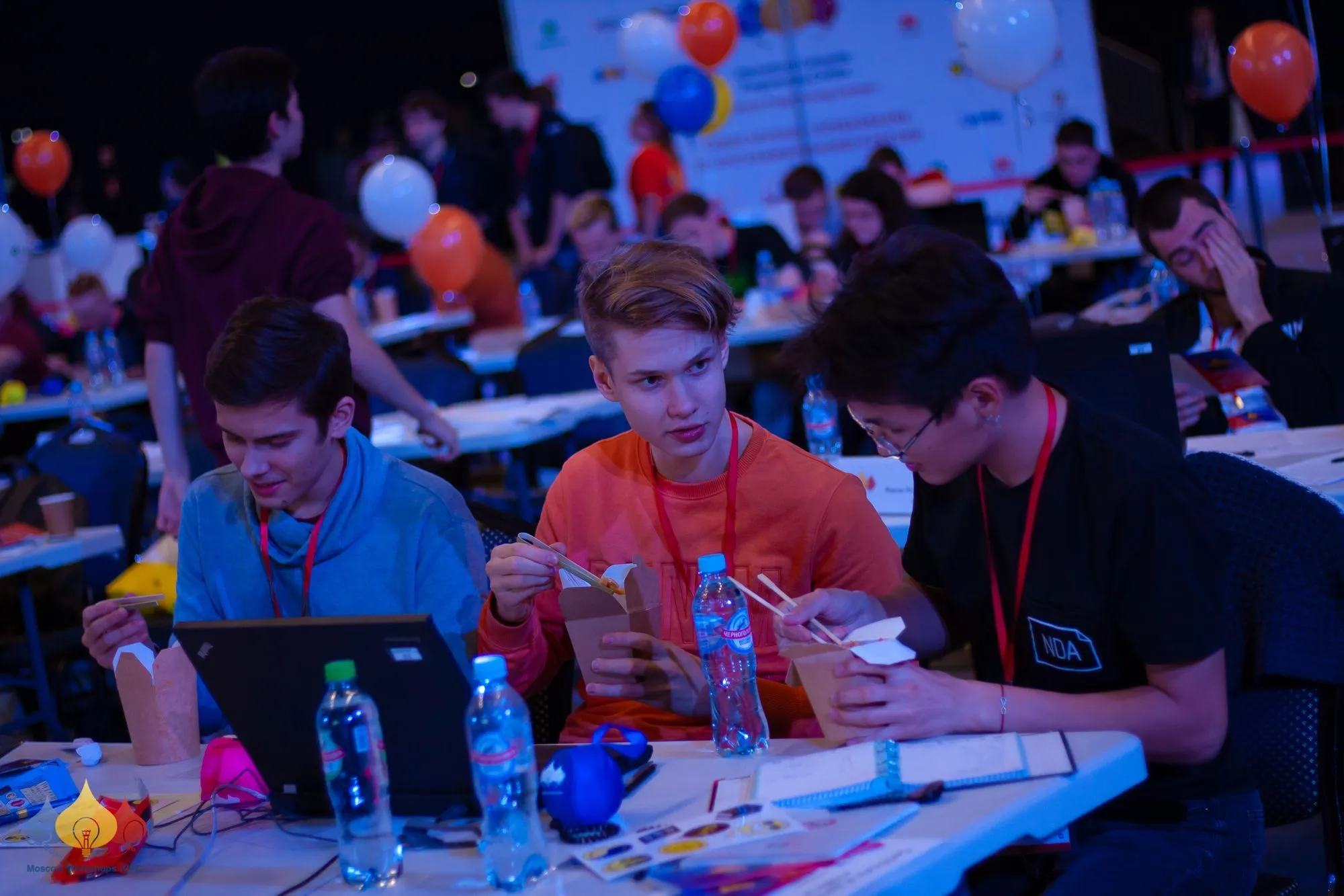 Команда во время перерыва. Фото: Moscow Programming Contest