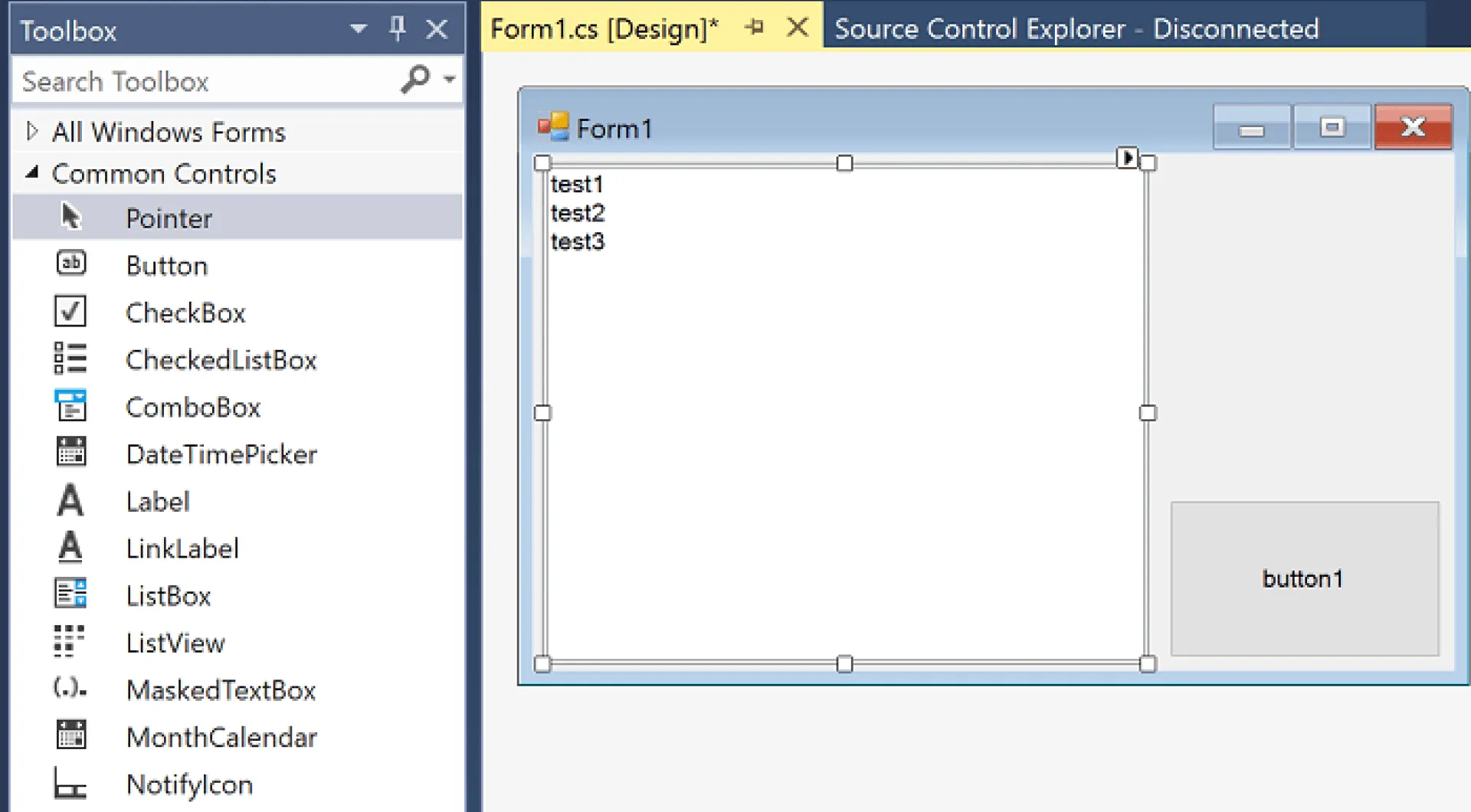 Вот так создаются интерфейсы в обычной для Windows-программ среде .net