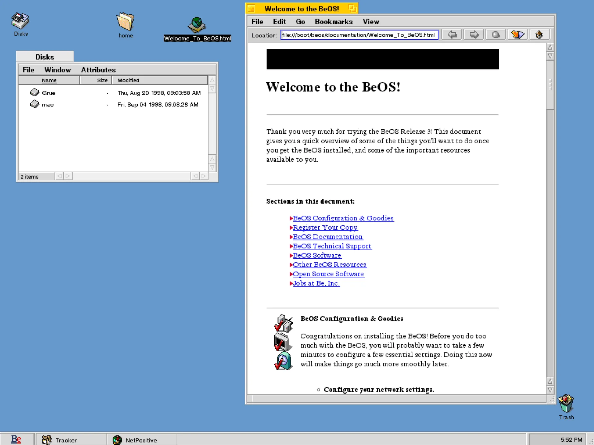 BeOS DR6 (1996)