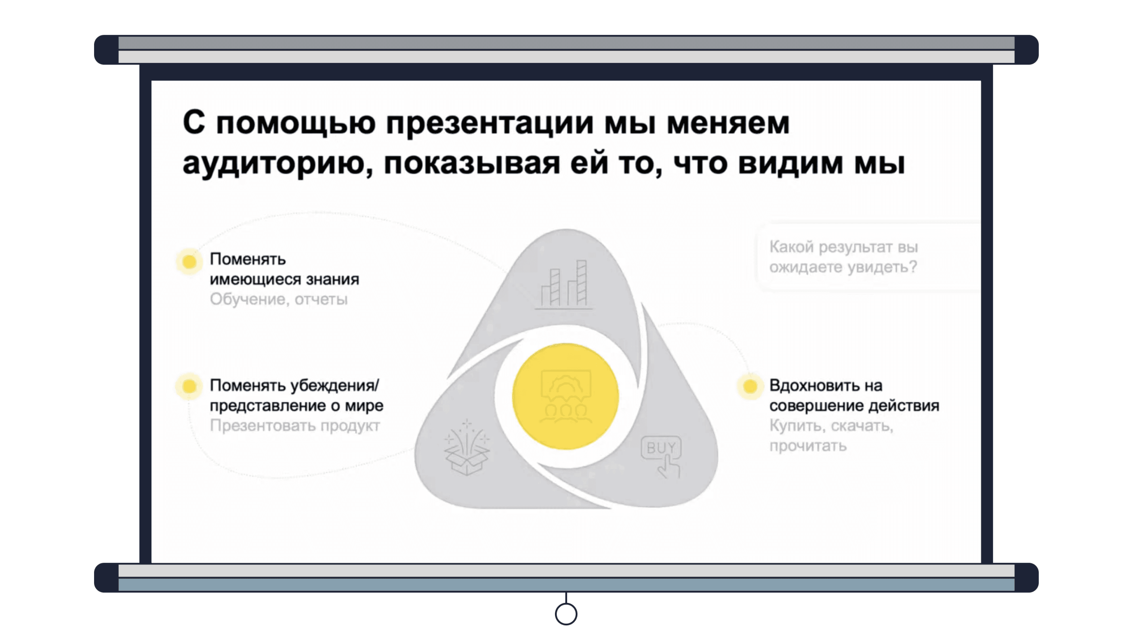 Слайд с новой структурой в PowerPoint