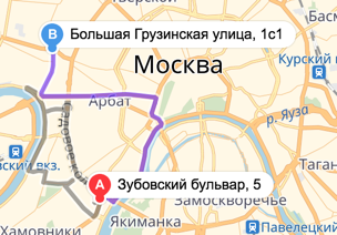Карта москвы большая грузинская 12