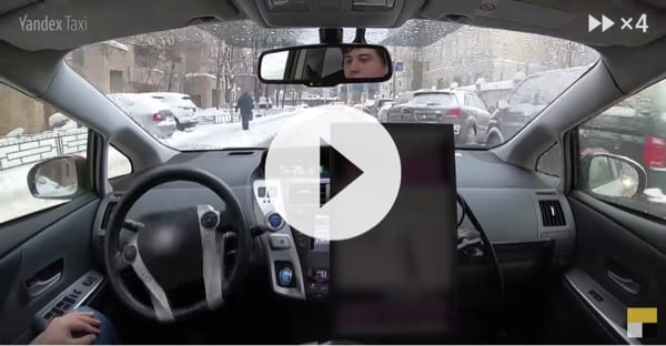 Snowy Moscow <br>streets